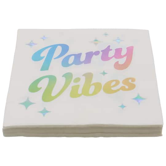 12 Packs: 20 ct. (240 total) Party Vibes Lunch Napkins by Celebrate It™